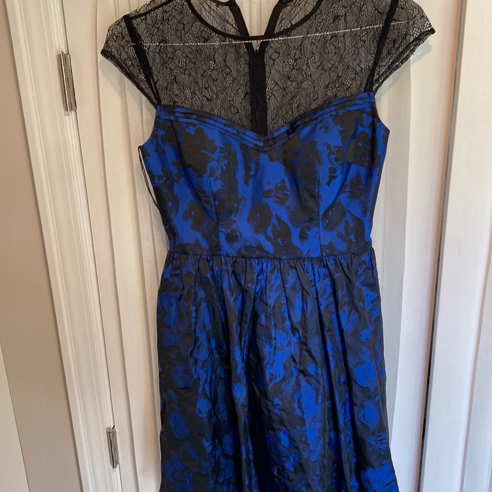 Floral and lace cocktail dress